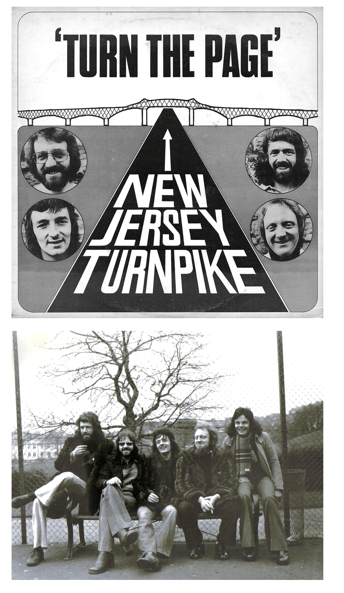 Photos of the New Jersey Turnpike band form the 1970's