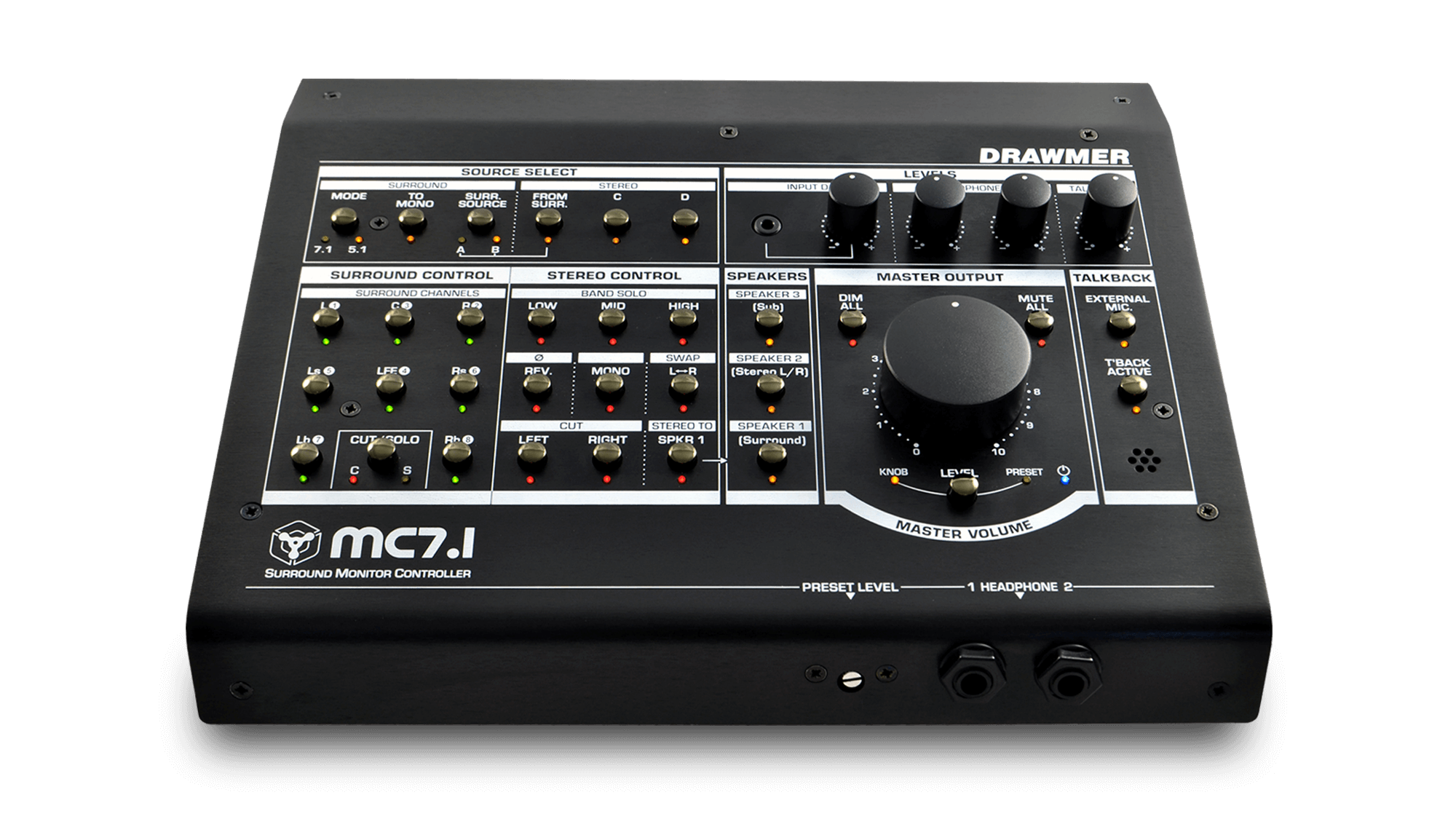 A photo of the MC71 controls